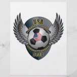 America Soccer Crest Custom Flyer