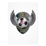 America Soccer Crest Personalized Invitation