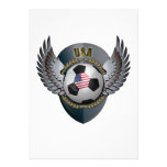 America Soccer Crest Personalized Invitation