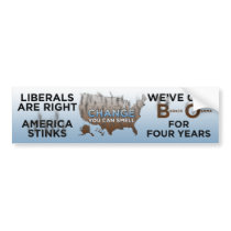 America Stinks-Change You Can Smell Bumper Sticker bumper stickers