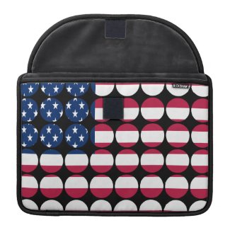 America Stylish Girly Chic Polka Dot American Flag rickshawflapsleeve