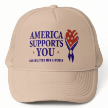America Supports you LIGHT hats by quatrosales America Supports you LIGHT hats