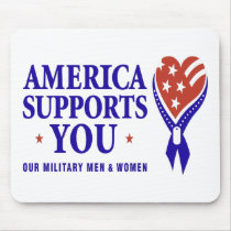 America Supports you LIGHT mousepads by quatrosales America Supports you LIGHT mousepads