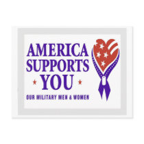 America Suppots You DARK postcards