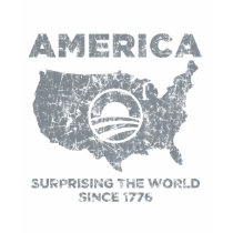 America: Surprising The World t-shirts