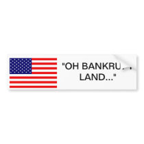 America The Bankrupt Bumper Sticker