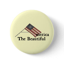 America The Beautiful buttons