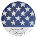 America the Beautiful Flag Plate