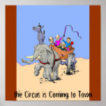 America, the Circus is Coming to Town Print