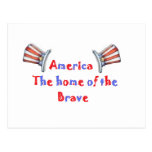 America The home of the brave Post Cards
