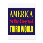 America the New and Improved THIRD WORLD Postcards