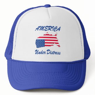 America Under Distress Truckers Hat hat