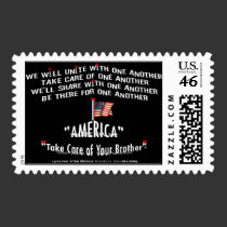 America Unites Postage Stamp