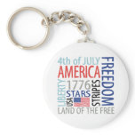 America USA Keychain