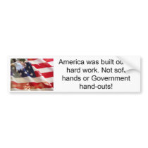America was built out o... bumper sticker