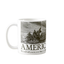 America: We will kill you in your sleep on Christm mugs