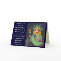 America will never be destroyed... - greeting card