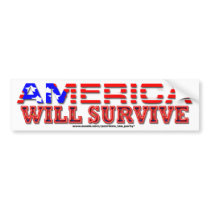 America Will Survive Bumper Sticker