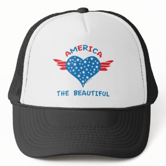 America Winged Heart hat