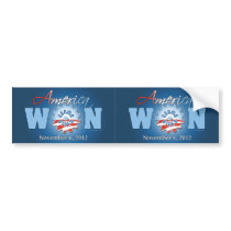America Won On Nov. 6, 2012 Bumper Sticker
