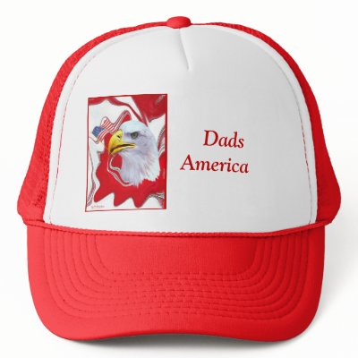 AmericaIsOneNationUnderGod2,    DadsAmerica Trucker Hats by WEBdREAMSS