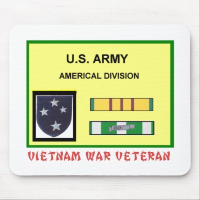 AMERICAL DIVISION VIETNAM WAR VET MOUSE MATS by drphill1946