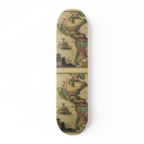 Americam utramque - North & South America Map Skate Board Decks