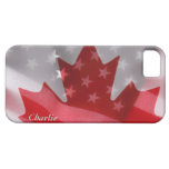 American and Canadian flags iPhone 5 case