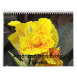 American and Exotic Flowers Wall Calendars