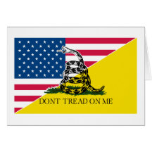 American and Gadsden Flag Cards
