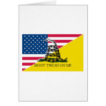 American and Gadsden Flag cards
