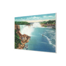 American and Horseshoe Falls Stretched Canvas Prints