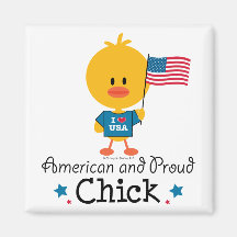 American  and Proud Chick Magnet