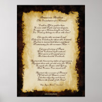 American Anthem Patriotic Original Poem Posters