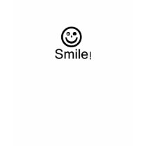 American Apparel  "SMILE" T-Shirt (Fitted)