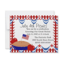 American Apple Pie Personalized Invites