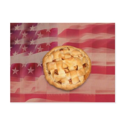 American apple Pie Post Card by gravityx9