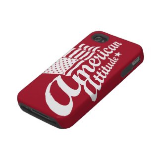 American Attitude iPhone Case Red Tough Iphone 4 Case