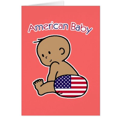 American Baby Cards by anitavalleart