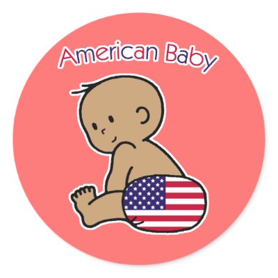 American Baby Stickers by anitavalleart