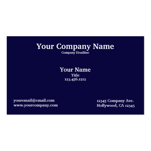 American Bald Eagle and Flag Business cards (back side)