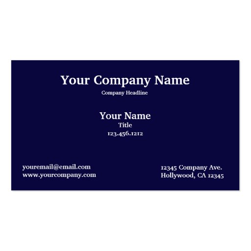 American Bald Eagle and Flag Business cards (back side)