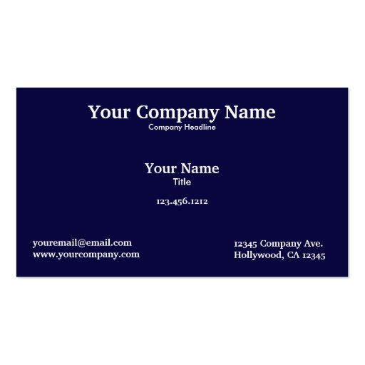 American Bald Eagle and Flag Business cards (back side)