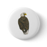 American Bald Eagle Pinback Button