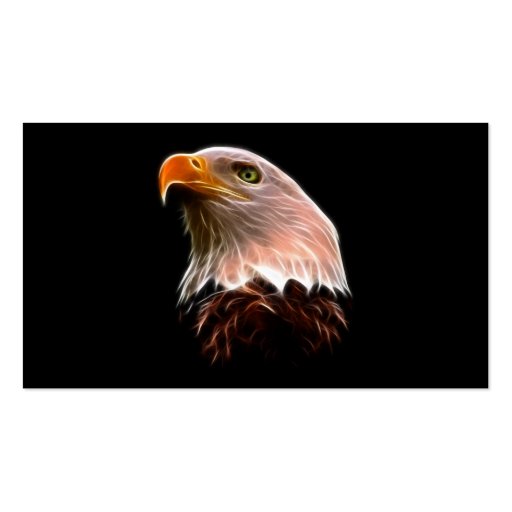 American Bald Eagle Head Business Cards (back side)