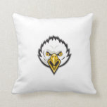 American Bald Eagle Head Screaming Retro Pillow