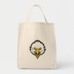 American Bald Eagle Head Screaming Retro Tote Bag