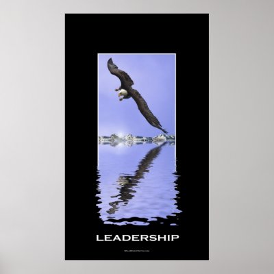 American Bald Eagle LEADERSHIP Motivational Print by RavenSpiritPrints