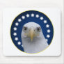 American Bald Eagle With Stars Mousepad