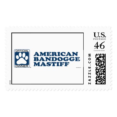 American Bandogge Mastiff Blue Postage Stamp by GenuineDogOwner